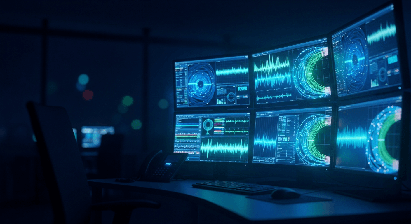 Black Sea Technology network operations center monitoring fiber-optic telemetry